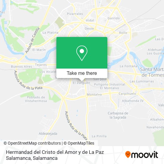 Hermandad del Cristo del Amor y de La Paz Salamanca map