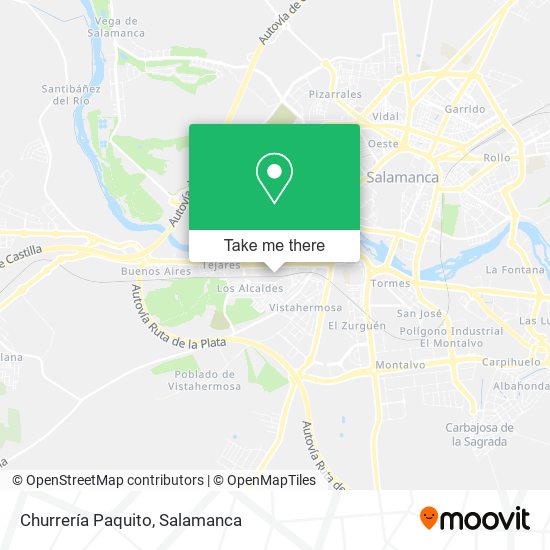 Churrería Paquito map