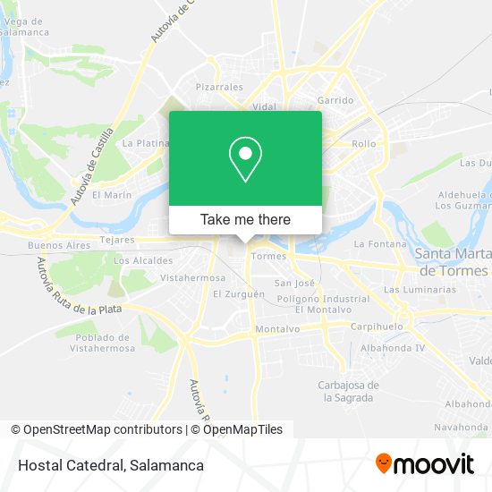 mapa Hostal Catedral