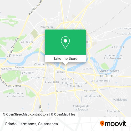 Criado Hermanos map