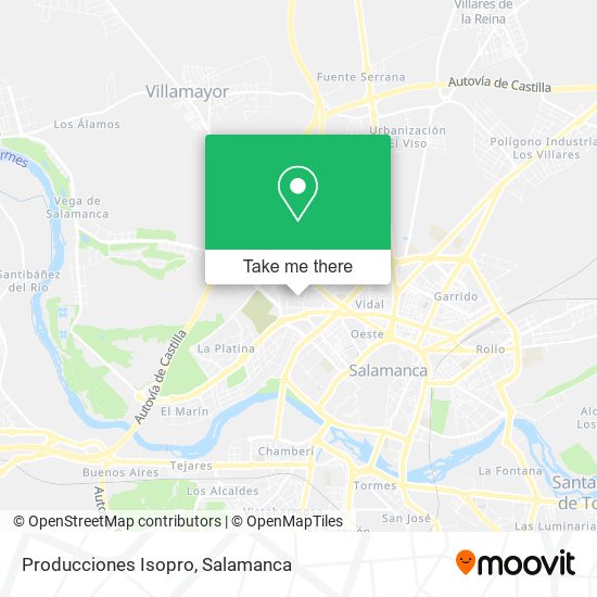 Producciones Isopro map