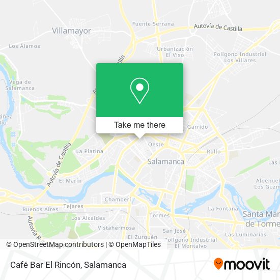 Café Bar El Rincón map