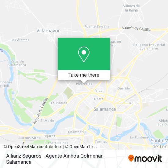 Allianz Seguros - Agente Ainhoa Colmenar map