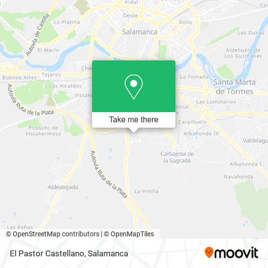 El Pastor Castellano map
