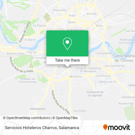 mapa Servicios Hoteleros Charros