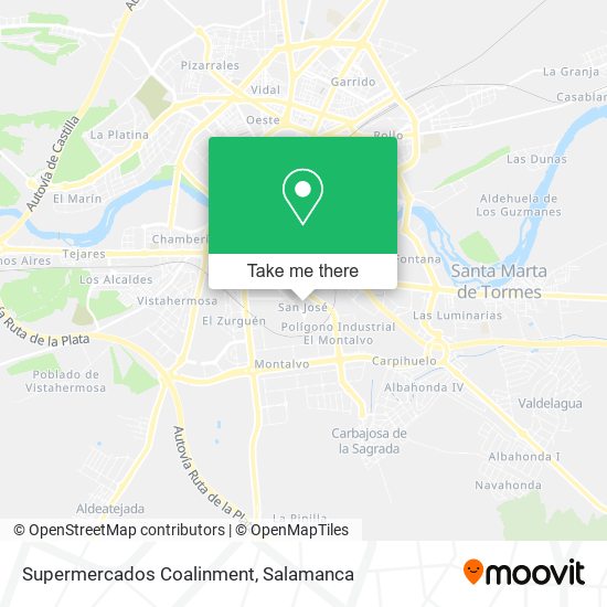 Supermercados Coalinment map