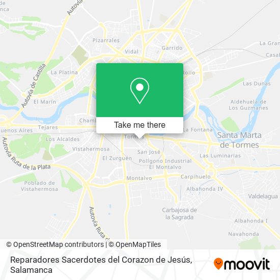 Reparadores Sacerdotes del Corazon de Jesús map