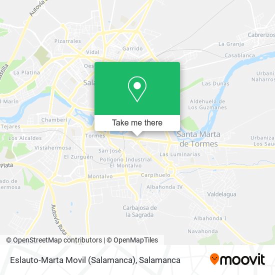 Eslauto-Marta Movil (Salamanca) map
