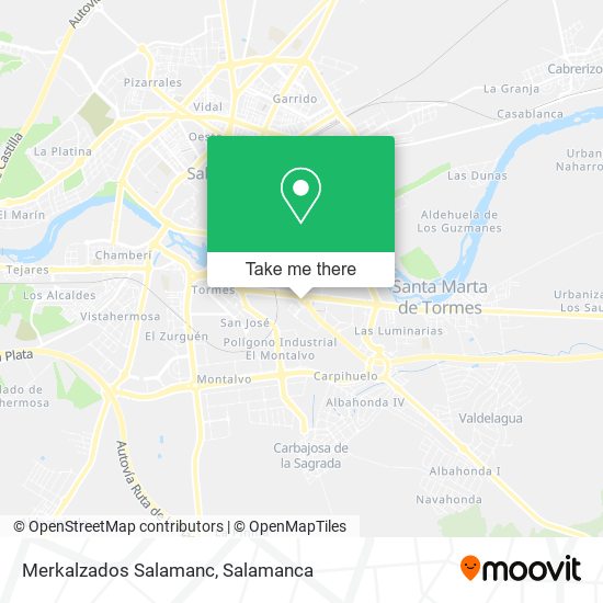 Merkalzados Salamanc map