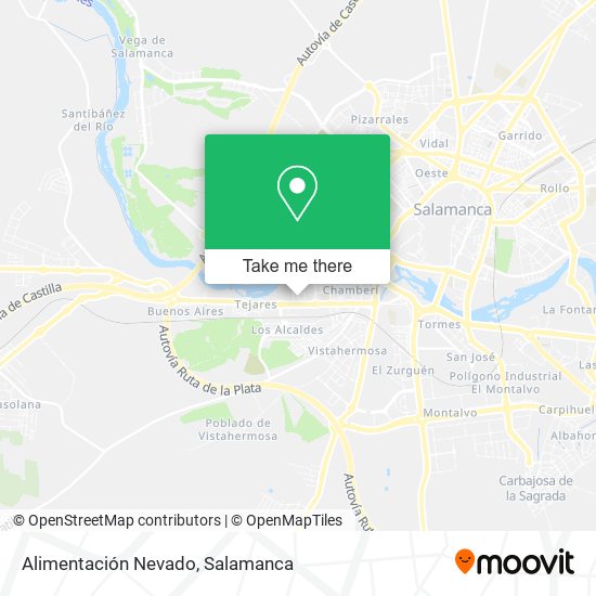 Alimentación Nevado map