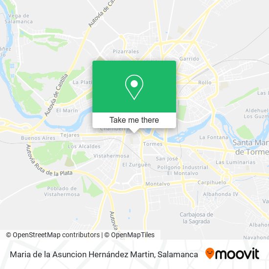 Maria de la Asuncion Hernández Martin map