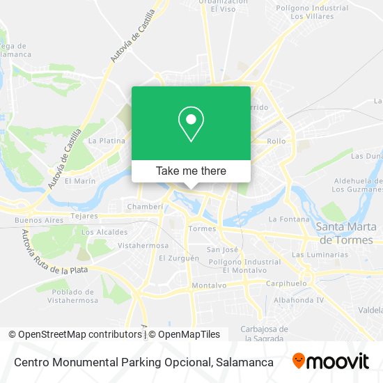 Centro Monumental Parking Opcional map