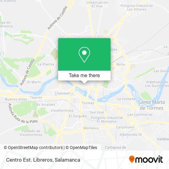 Centro Est. Libreros map