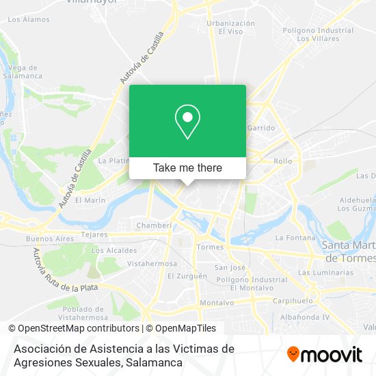 Asociación de Asistencia a las Victimas de Agresiones Sexuales map