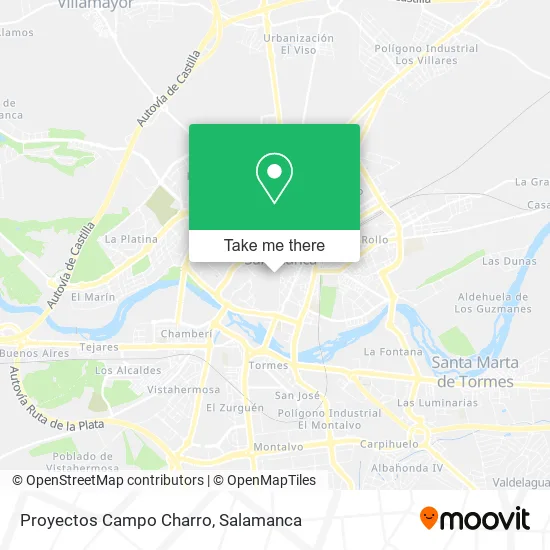 Proyectos Campo Charro map