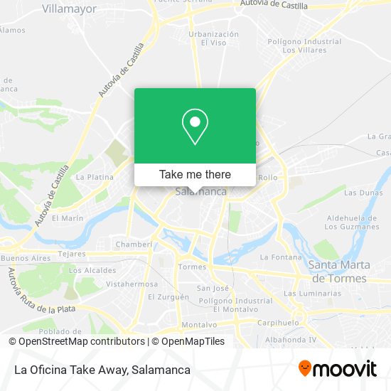 La Oficina Take Away map