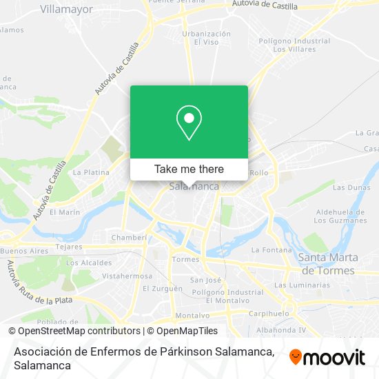 Asociación de Enfermos de Párkinson Salamanca map
