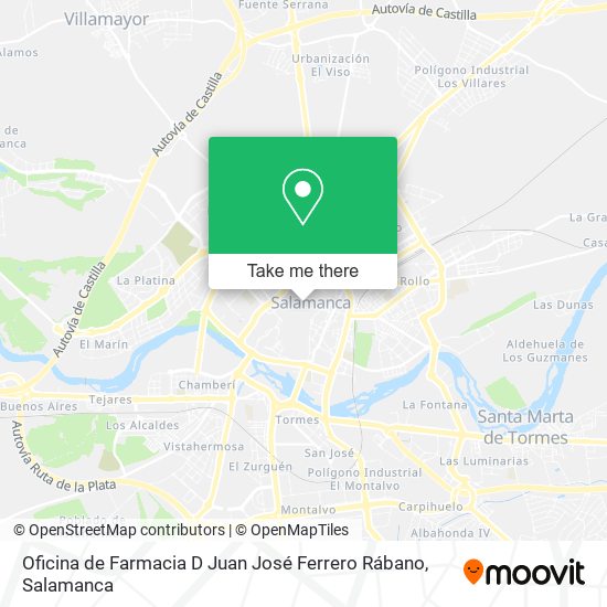 Oficina de Farmacia D Juan José Ferrero Rábano map