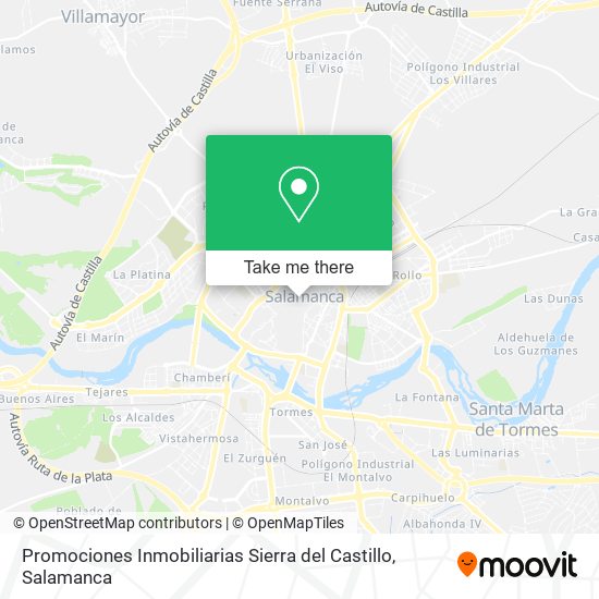 Promociones Inmobiliarias Sierra del Castillo map