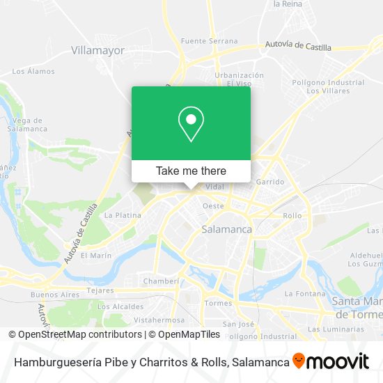 Hamburguesería Pibe y Charritos & Rolls map