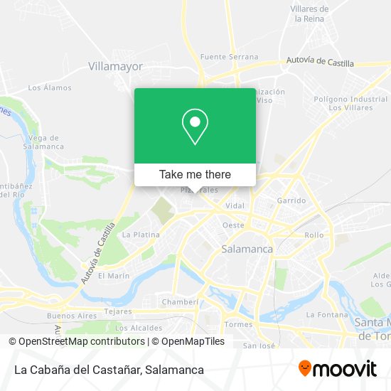 La Cabaña del Castañar map
