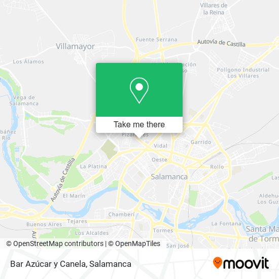 Bar Azúcar y Canela map
