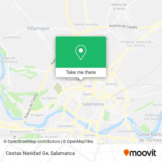 Cestas Navidad Ge map