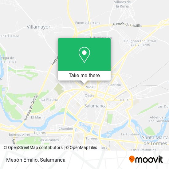 Mesón Emilio map