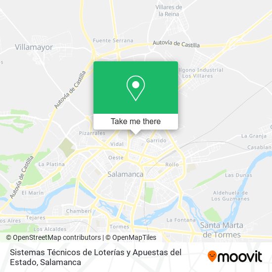 Sistemas Técnicos de Loterías y Apuestas del Estado map