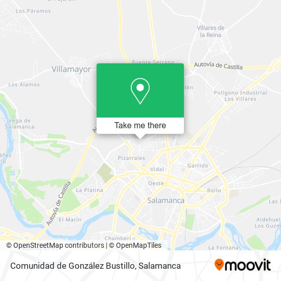 Comunidad de González Bustillo map