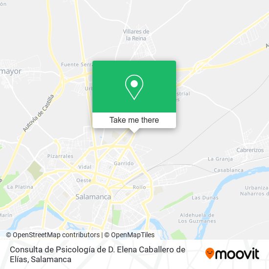 Consulta de Psicología de D. Elena Caballero de Elías map