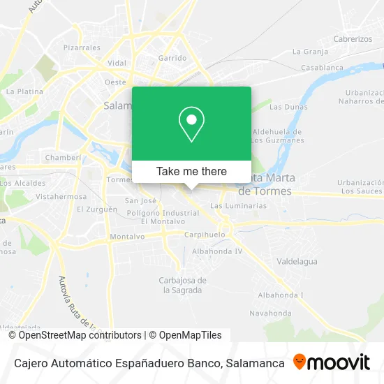 Cajero Automático Españaduero Banco map