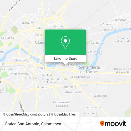 Óptica San Antonio map