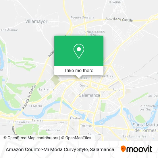 Amazon Counter-Mi Moda Curvy Style map
