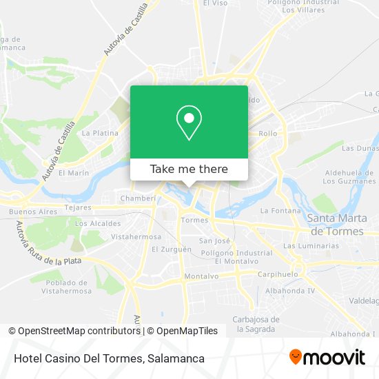 mapa Hotel Casino Del Tormes