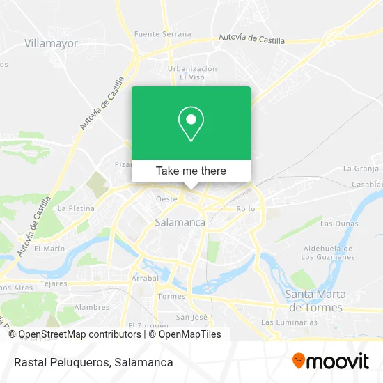 Rastal Peluqueros map