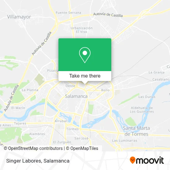 Singer Labores map