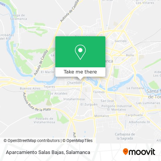 Aparcamiento Salas Bajas map