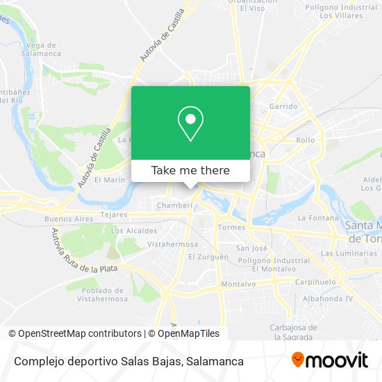 Complejo deportivo Salas Bajas map