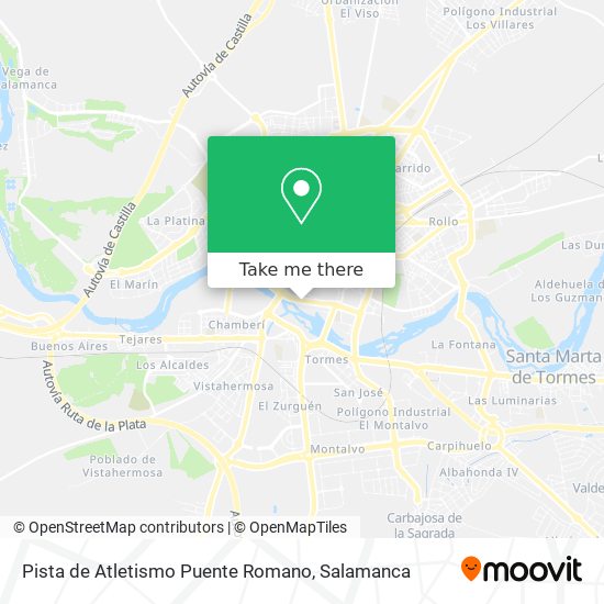 Pista de Atletismo Puente Romano map