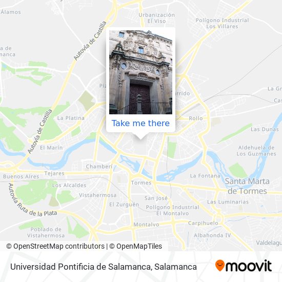 Universidad Pontificia de Salamanca map