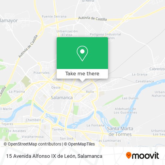 15 Avenida Alfonso IX de León map