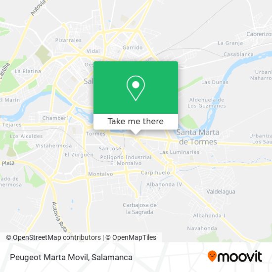 Peugeot Marta Movil map