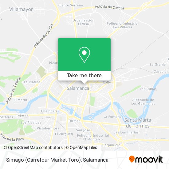 Simago (Carrefour Market Toro) map