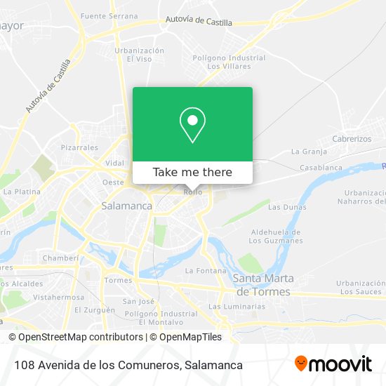 mapa 108 Avenida de los Comuneros