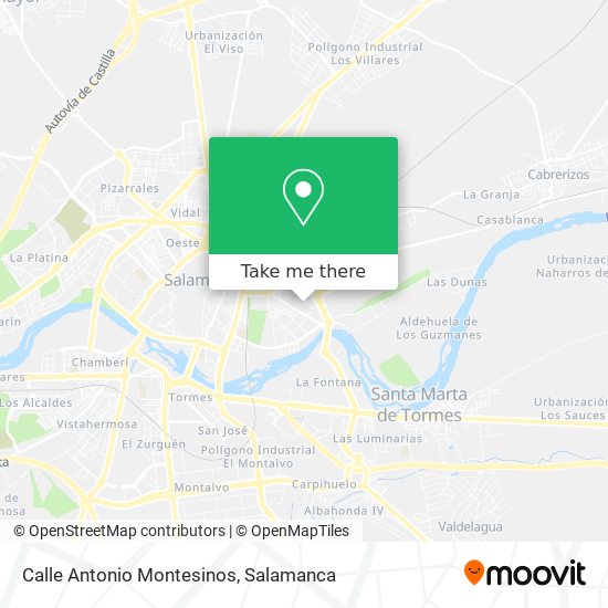 mapa Calle Antonio Montesinos