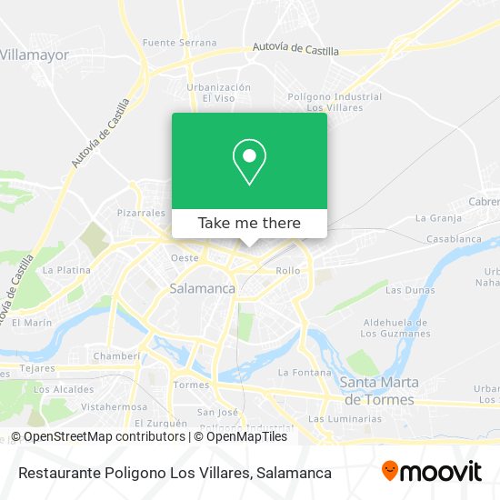 Restaurante Poligono Los Villares map