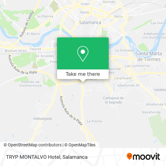 mapa TRYP MONTALVO Hotel