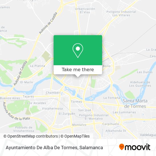 Ayuntamiento De Alba De Tormes map