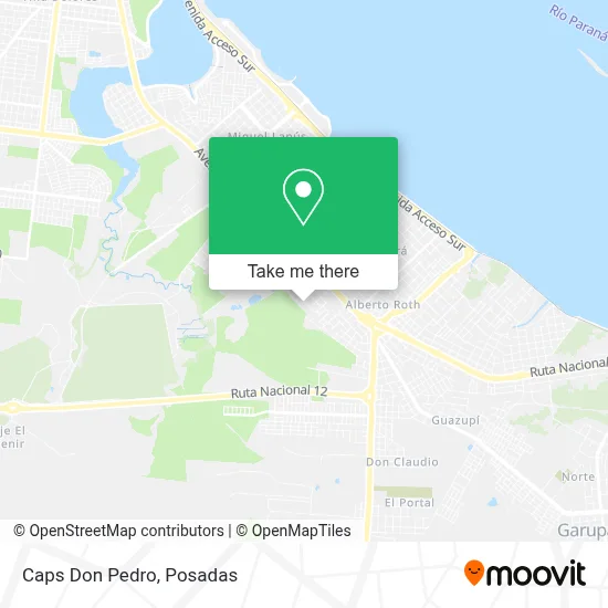 Caps Don Pedro map